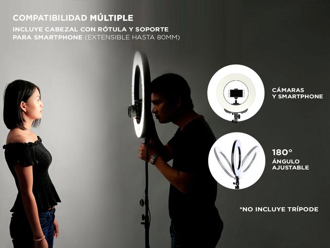 Aro Iluminador Led Gadnic 36cm 14 Outlet - 4