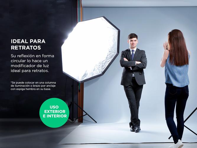 Softbox Gadnic SK90 Profesional 8 Lados Con Rotula Flash - 2