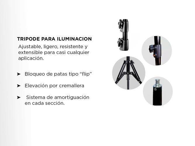 Tripode Gadnic FOTO0010 Para Iluminadores 1.87 Mts - 3