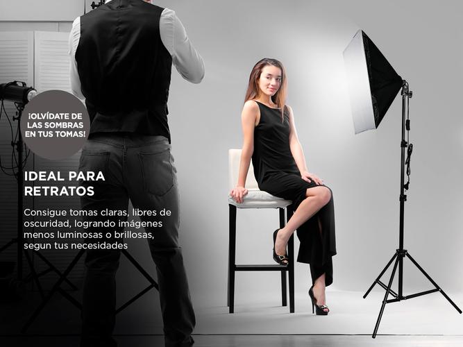 Kit par de Tripodes Gadnic + Softbox Iluminacion + Bolso Kit Profesional Fotografia   - 2