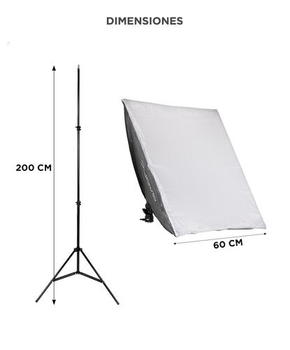 Kit par de Tripodes Gadnic + Softbox Iluminacion + Bolso Kit Profesional Fotografia   - 5