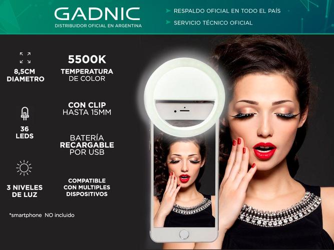 Aro Luz Led Gadnic Selfie Celular - 1