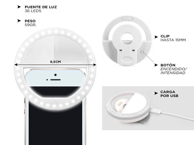 Aro Luz Led Gadnic Selfie Celular - 5