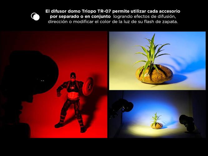 Difusor Domo Triopo TR-07 Filtros Colores - 3