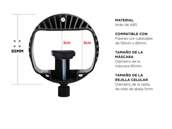 Difusor Domo Triopo TR-07 Filtros Colores - 5