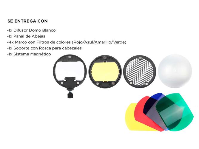 Difusor Domo Triopo TR-07 Filtros Colores - 6