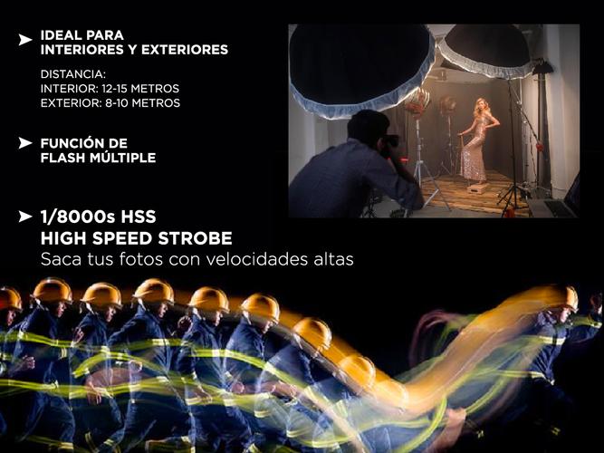Flash De Estudio Para Exteriores Triopo F1-400 Con Disparador Automatico - 4
