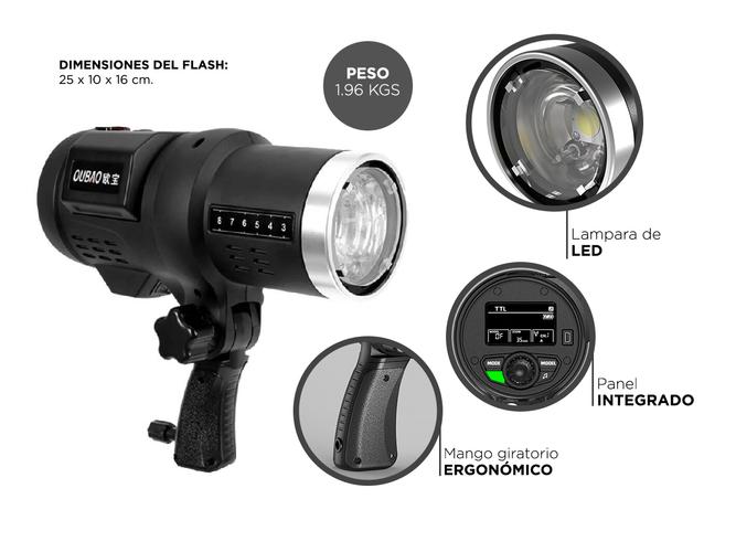 Flash De Estudio Para Exteriores Triopo F1-400 Con Disparador Automatico - 5