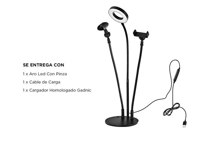 Aro De Luz Led Gadnic Selfie - 6