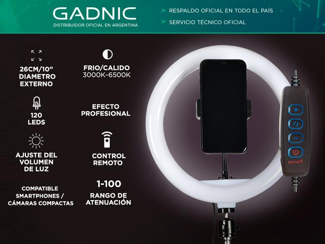  Aro Iluminador Led Gadnic 26cm 10  Ring Light Celular - 1