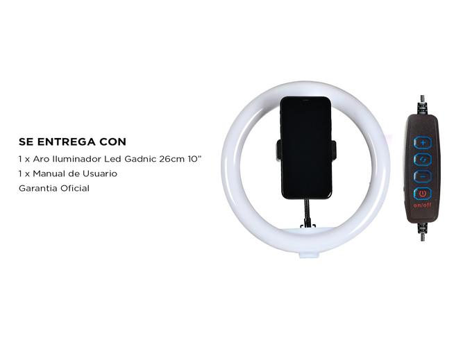 Aro Iluminador Led Gadnic 26cm 10  Ring Light Celular - 5