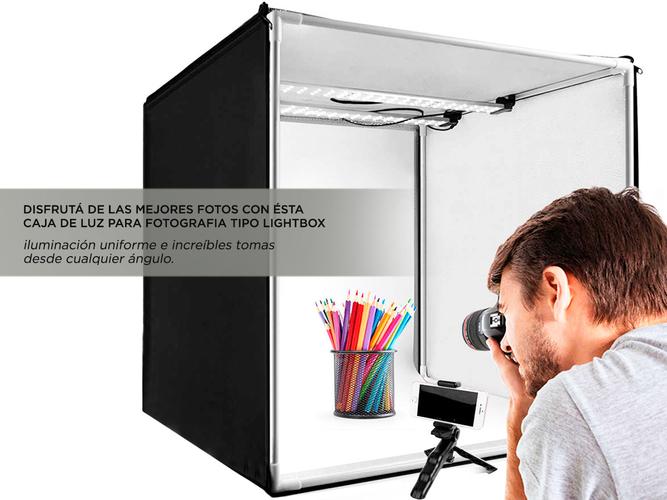 Caja De Luz Para Fotografía Profesional Portátil Gadnic 50 x 50  Bolso Outlet - 2