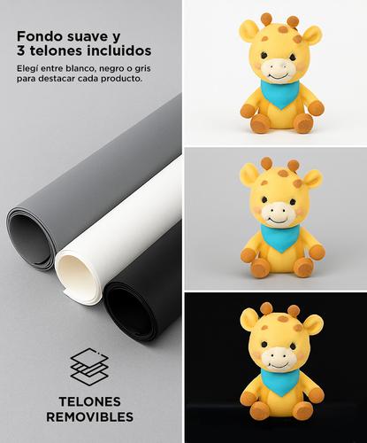 Caja De Luz Para Fotografía Profesional Portátil Gadnic 50 x 50 + Bolso - 3