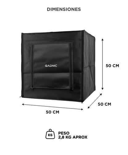 Caja De Luz Para Fotografía Profesional Portátil Gadnic 50 x 50 + Bolso - 5
