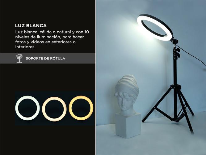 Aro de Luz Gadnic para Selfies Luz LED RGB - 3