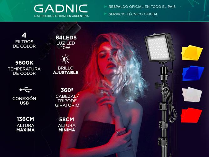 Panel Led Fotografía Gadnic LP-02  Tripode Regulable  - 1
