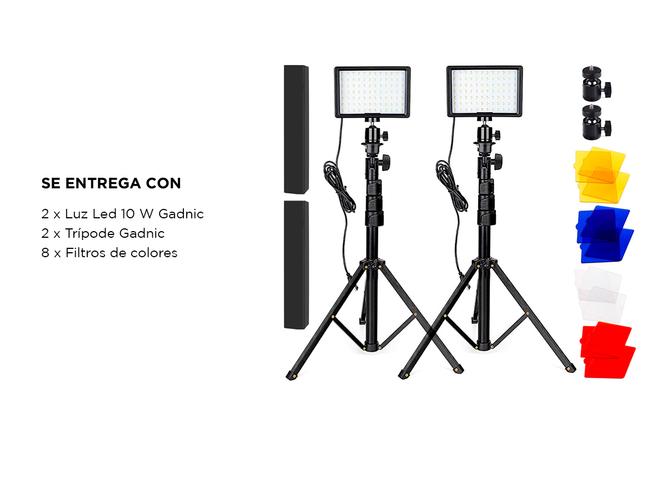 Panel Led Fotografía Gadnic LP-02  Tripode Regulable  - 5