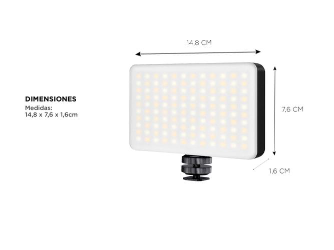 Luz LED RGB VIJIM F44PH con Soporte Profesional 3000 mAH - 4