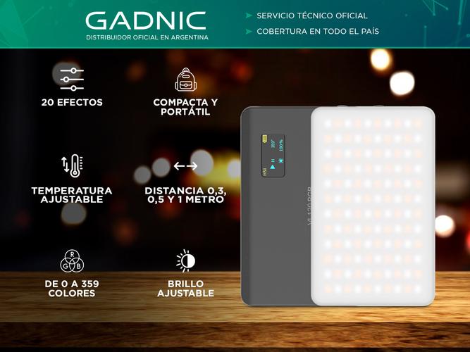 Luz LED para Cámara Gadnic 20 Efectos - 1