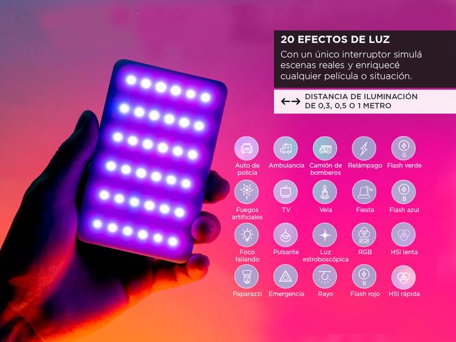Luz LED para Cámara Gadnic 20 Efectos - 2