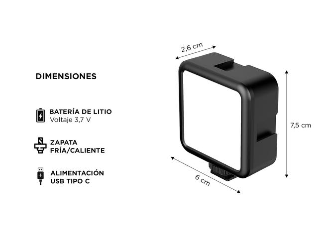 Luz Led Rgb Continua Ulanzi LCRGB-FT50 Triple Imán - 4