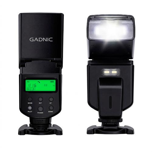 Flash Fotográfico Gadnic Con Rotación Horizontal 270° y Vertical 90° Compatibilidad Universal Canon Nikon Fujifilm Pentax - 0