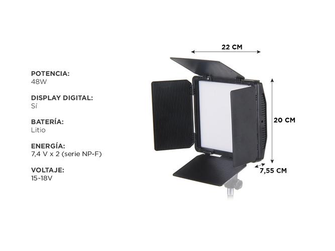 Iluminador Continuo MX Gadnic F8T0-MX600 8400 Lúmenes - 4