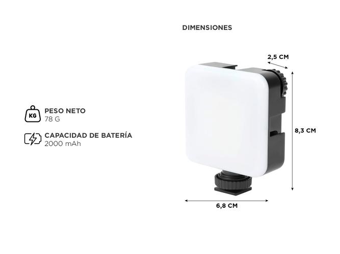 Iluminador Led Regulable Gadnic Panel para Fotografía - 4