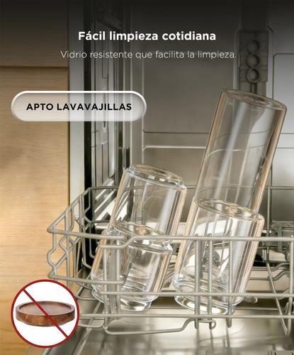 Set Frascos De Vidrio Con Tapa De Madera Gadnic Cierre Hermético Cocina 5 Unidades  - 4