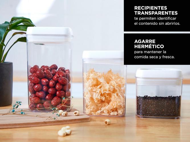 Kit x 3 Frascos con Cierre Hermético Gadnic  - 2