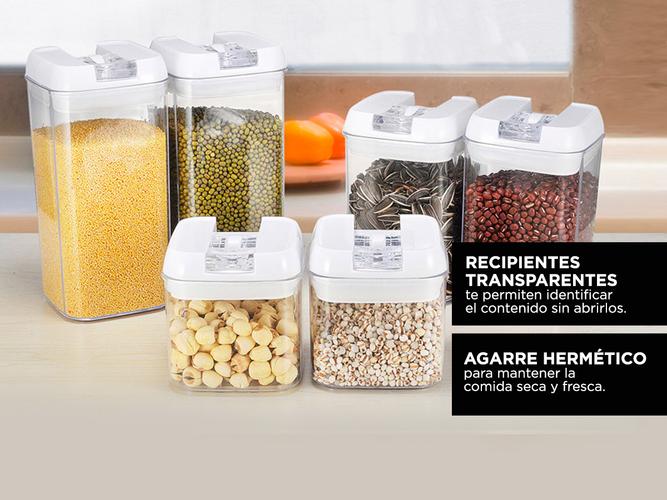 Kit x 6 Frascos con Cierre Hermético Gadnic  - 2