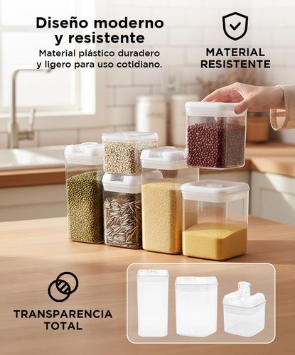 Kit x 6 Frascos con Cierre Hermético Gadnic  - 3