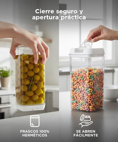 Kit x 6 Frascos con Cierre Hermético Gadnic  - 4