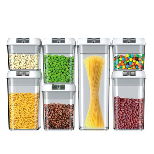 Set De 7 Contenedores Para Cocina Gadnic Con Tapa Hermética - 0