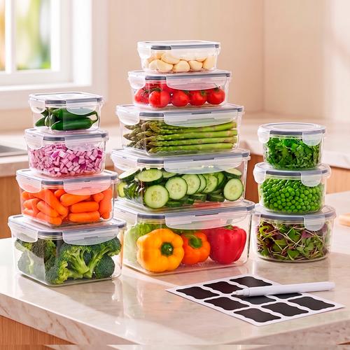 Set x 12 Tapers Gadnic Recipiente Herméticos Organización Cocina - 0