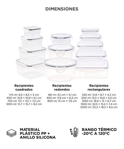 Set x 12 Tapers Gadnic Recipiente Herméticos Organización Cocina - 4