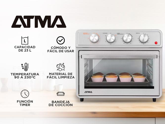 Horno Grill Con Freidora De Aire 23L Atma Hgfa2323pi - 1