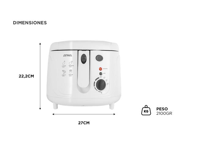 Freidora de Aceite Atma 2.5Lts 1800w DF5318P - 4