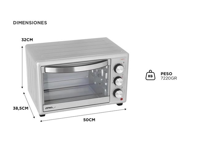 Horno Freidora Grill Air fryer Atma 91HGFA3023PI 30 litros - 5