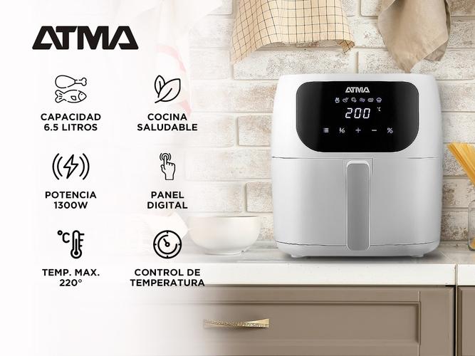 Freidora de Aire Atma Digital 6.5L 1300W 220° FR60ARBP - 1