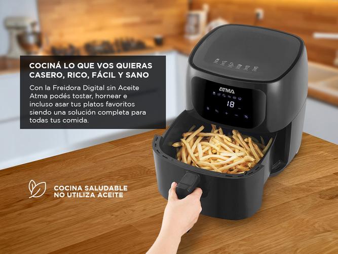 Freidora de Aire Atma Digital 6.5L 1300W 220° FR60ARBP - 2