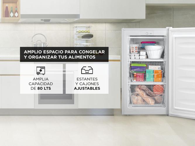Freezer Vertical Moretti Nordic-80 Blanco - 2