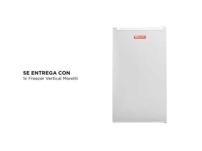 Freezer Vertical Moretti Nordic-80 Blanco - 5