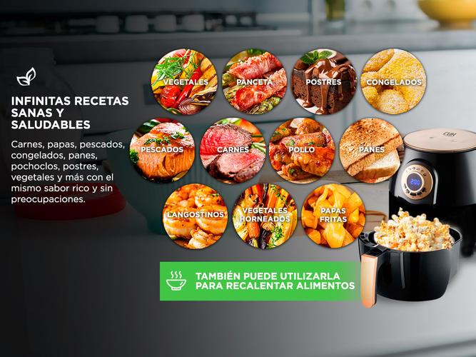 Freidora de Aire Gadnic F40 Sin Aceite 4Lts Digital Usado - 2