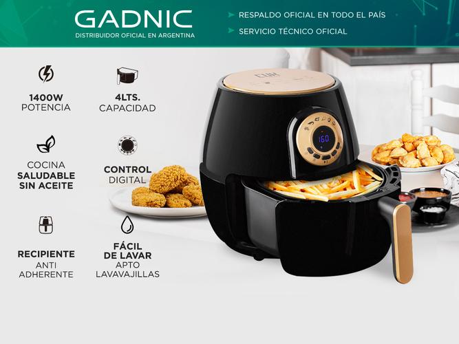 Freidora de Aire Gadnic F40 Sin Aceite 4Lts Digital Usado - 1