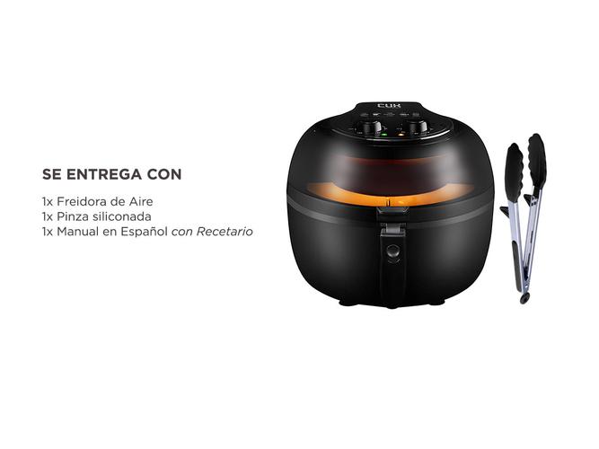 Freidora de Aire Gadnic F70 Sin Aceite 7 Litros 1400w Timer Control Temperatura - 6