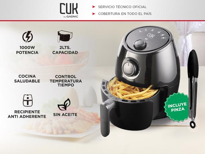 Freidora de Aire Gadnic F20 Sin Aceite 2Lts 1000w Comida Saludable Convección - 1