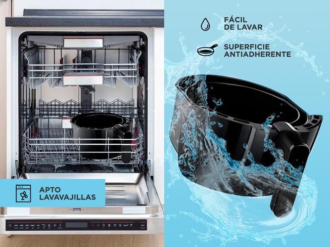 Freidora de Aire Gadnic F20 Sin Aceite 2Lts 1000w Comida Saludable Convección - 3