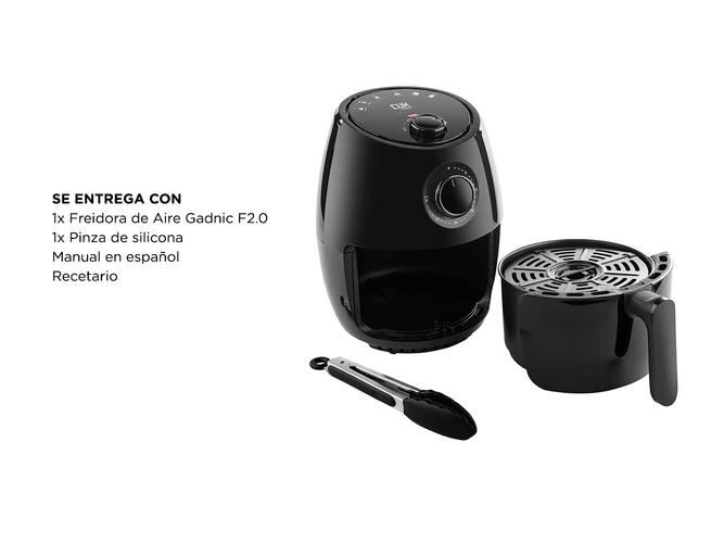 Freidora de Aire Gadnic F20 Sin Aceite 2Lts 1000w Comida Saludable Convección - 6