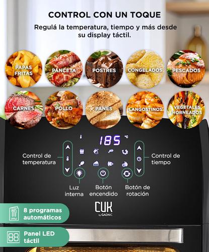 Freidora Sin Aceite Gadnic F120 12 Litros1700w Panel Digital Antiadherente - 2
